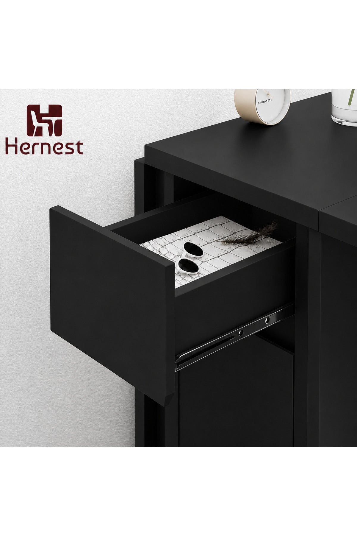 Hernest UZATILABİLİR YEMEK MASASI BAMBU RENK SETİ