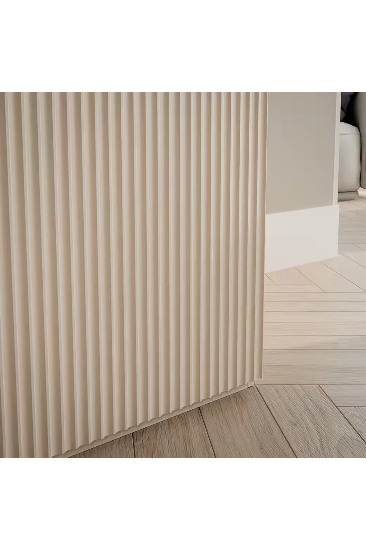 Hernest 4 Kapaklı Gardırop Modern Çok Raflı Elbise Dolabı Askılı Gardırop Bej 4 Bölmeli