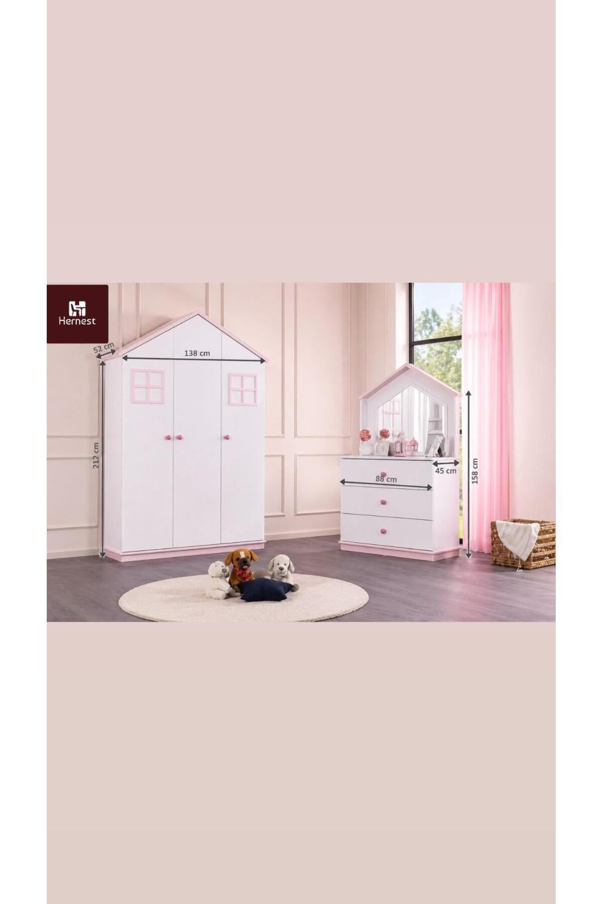 Hernest MODERN MASİF AHŞAP MİNİMALİST BEBEK ODASI