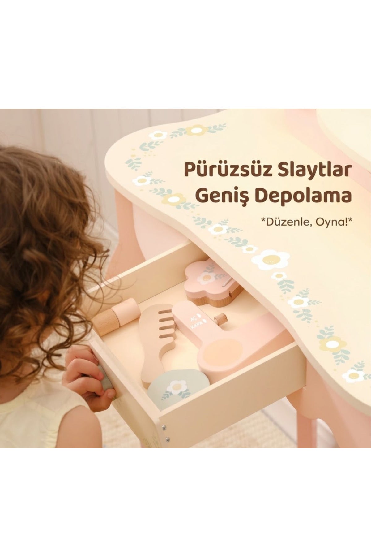 Hernest ÇOCUK OYUNCAK MAKYAJ MASASI SETİ