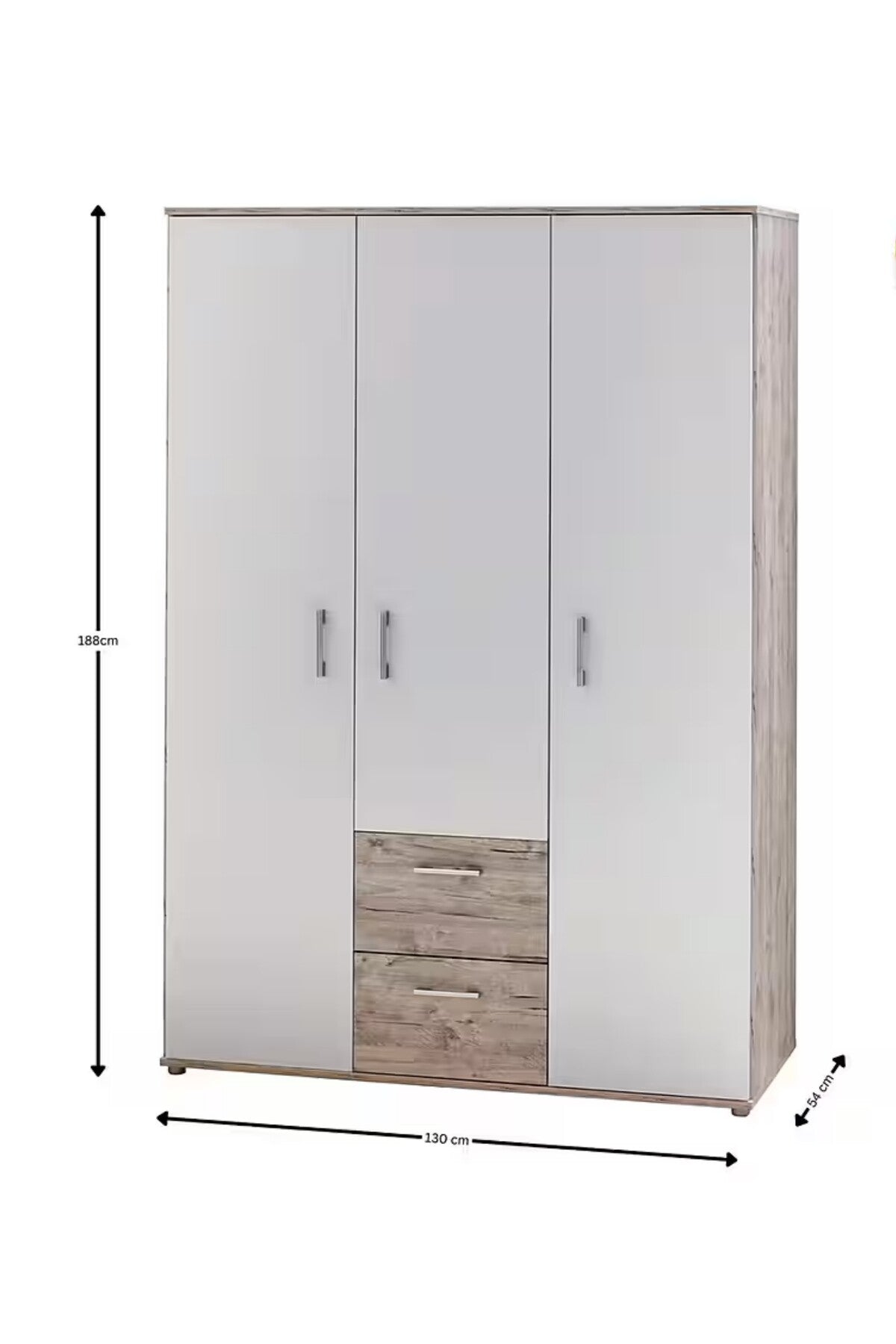 MODERN VE ŞIK BEBEK ODASI TAKIMI - AHŞAP & BEYAZ UYUMU