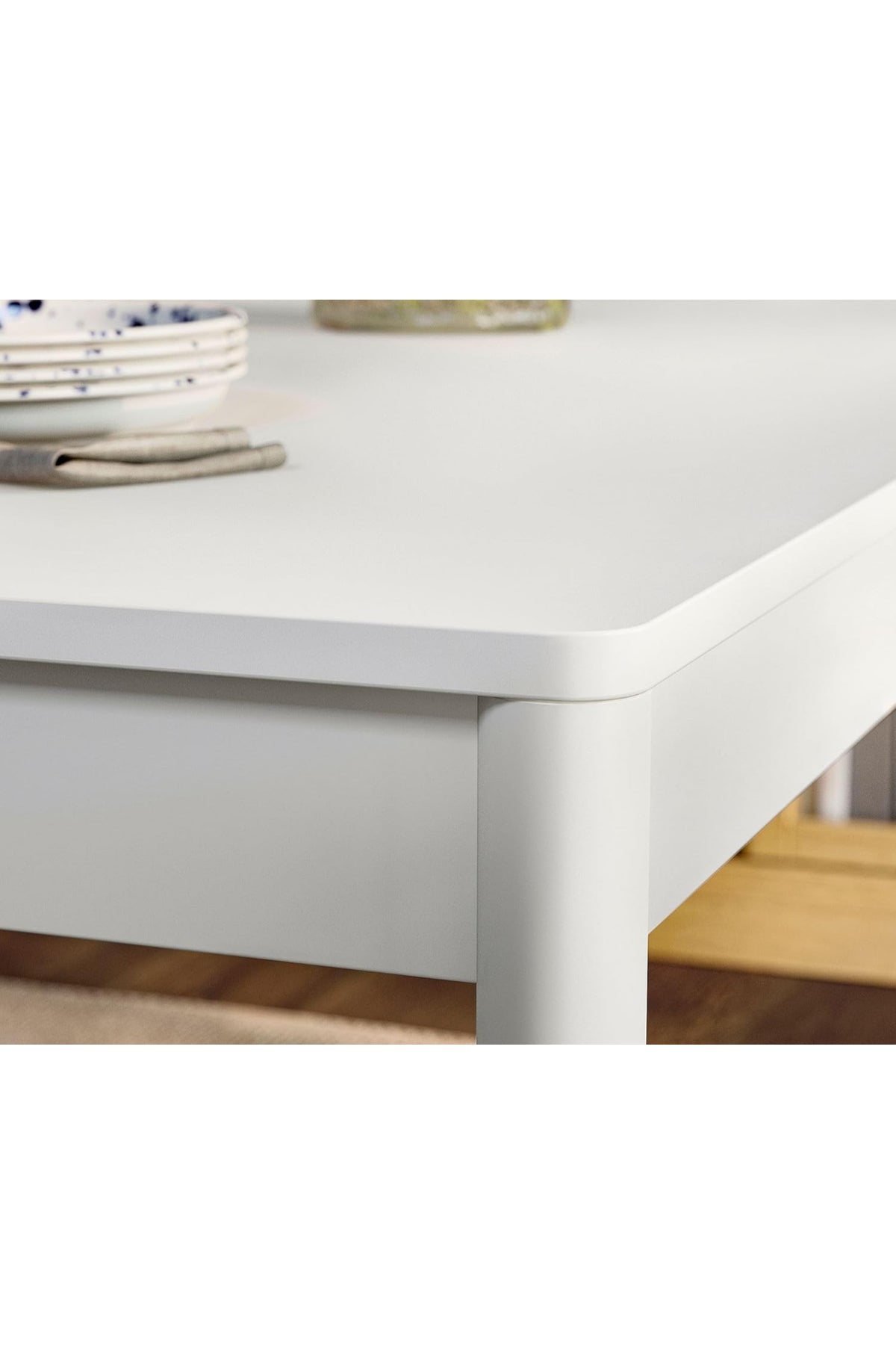Hernest MODERN BEYAZ YEMEK MASASI 4-6 KİŞİLİK