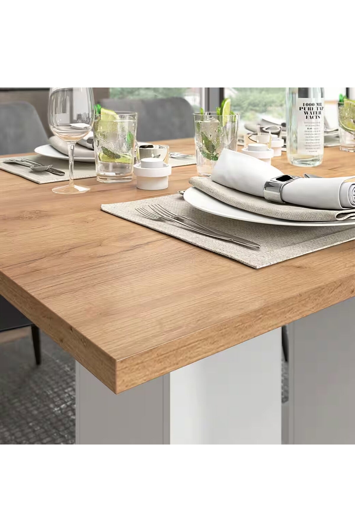Hernest AÇILIR YEMEK MASASI 140-180 cm | MODERN TASARIM ÇOK AMAÇLI MASA