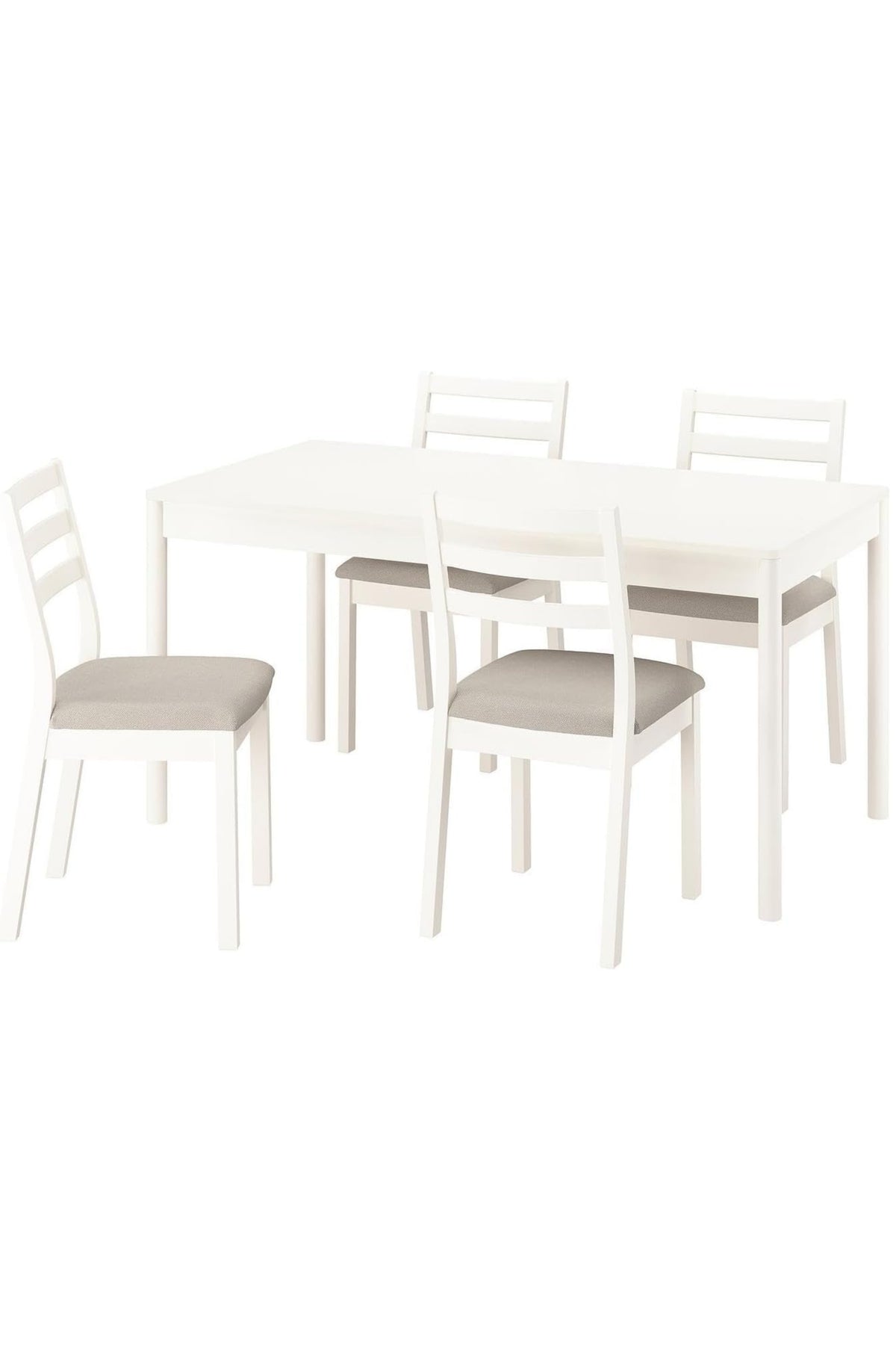 Hernest MODERN BEYAZ YEMEK MASASI 4-6 KİŞİLİK