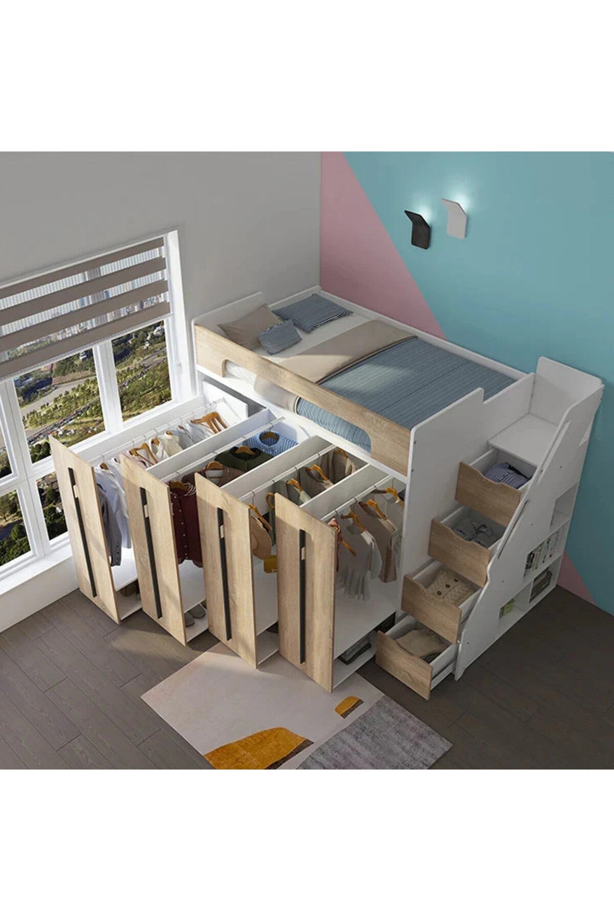 Hernest GİZLİ DOLAP AKILLI RANZA