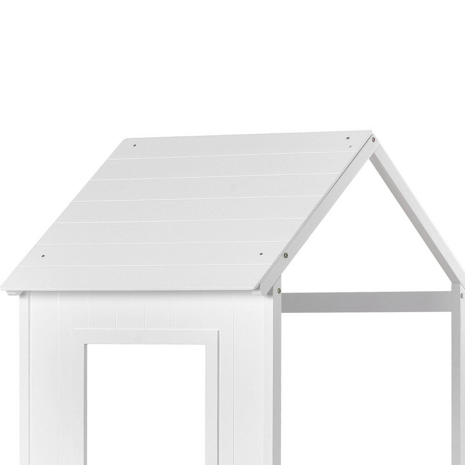 Flieks ranza, merdivenli yüksek yatak ev yatağı çocuk yatağı 200x90cm çam