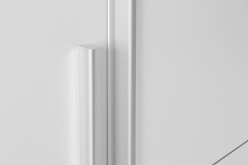 FORTE Narago gardırop, kombinasyon gardırop, modern tasarım (G/Y/D yaklaşık 270/210/61cm, aynı zamanda premium özelliklerle) sürgülü kapı ve yan döner kapı kombinasyonu, Avrupa Yapımı