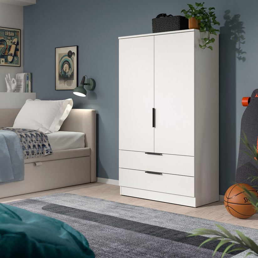 Ev eşyası çamaşır dolabı SKARDE, gardırop, yatak odası dolabı, dolap (1 adet, yükseklik: 140 cm, 2 kapı, 2 çekmece, 1 elbise askısı) OTTO BESTSELLER, gardırop, üniversal dolap, hol dolabı, dolap