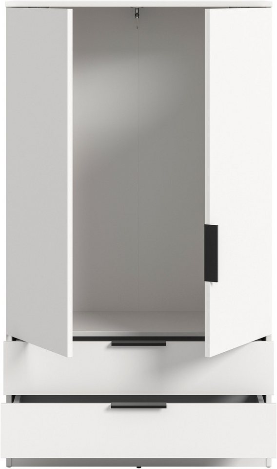 Ev eşyası çamaşır dolabı SKARDE, gardırop, yatak odası dolabı, dolap (1 adet, yükseklik: 140 cm, 2 kapı, 2 çekmece, 1 elbise askısı) OTTO BESTSELLER, gardırop, üniversal dolap, hol dolabı, dolap