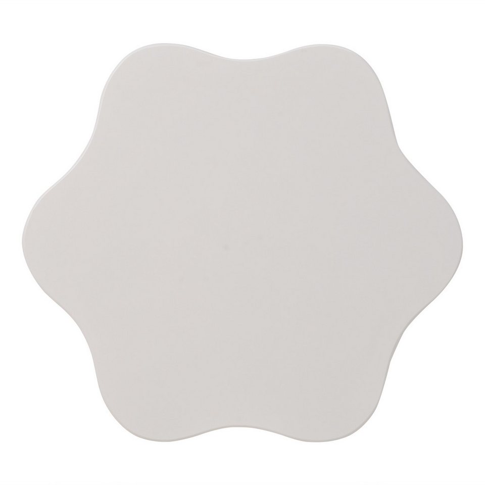 Merax orta sehpa, çiçek oturma masası, krem beyazı döner yan sehpa (küçük daireler için esnek oturma masası, 1 parça, 74,8x67,5x31cm), 360° tablalı, çift katmanlı oturma odası masası