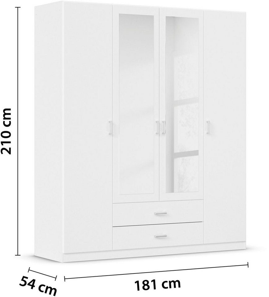 duman dolabı dolap gardırop giyinme odası GAMMA genişlikler 181/271 cm (3 versiyonda BASIC/CLASSIC/PREMIUM (SOFT CLOSE fonksiyonu dahil) aynalı TOPSELLER MADE IN ALMANY