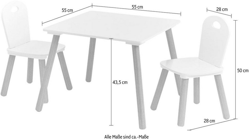 Zeller Present Scandi oturma grubu (takım, 3 parça), çocuk